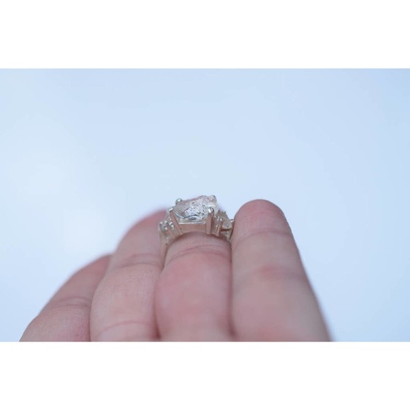 Engagement rings, raw diamond ring, raw stone ring, alternative engageme… - Picture 3 of 9